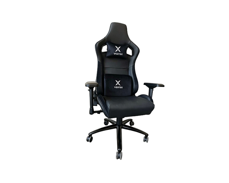 Gaming Chair: Vertex Predator Gaming Chair Black Car Leather